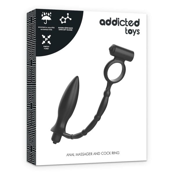 ADDICTED TOYS - ANAL PLUG WITH VIBRATORY RING 6